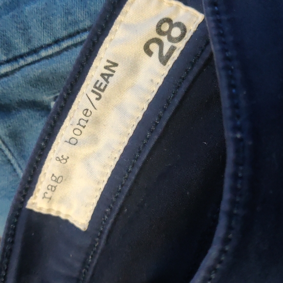 Rag & Bone Navy Ombre Plush Legging Jeans - Picture 5 of 7